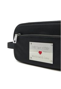 Love Moschino - LOVE MOSCHINO Kosmetyczka JC5310PP1MLN100A Czarny. Kolor: czarny. Materiał: materiał