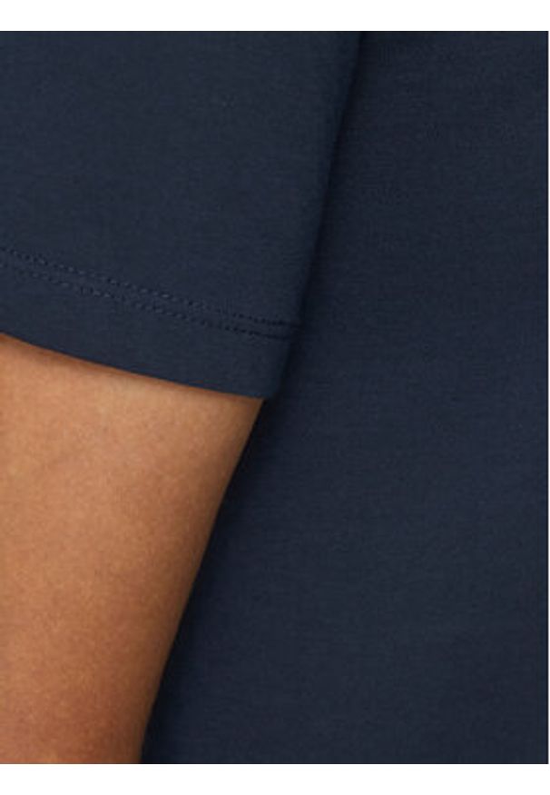 Jack & Jones T-Shirt Corp 12151955 Granatowy Slim Fit. Kolor: niebieski. Materiał: bawełna