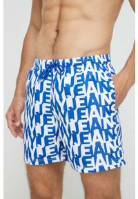 Tommy Jeans szorty kąpielowe kolor niebieski. Kolor: niebieski. Materiał: tkanina, poliester, materiał #3