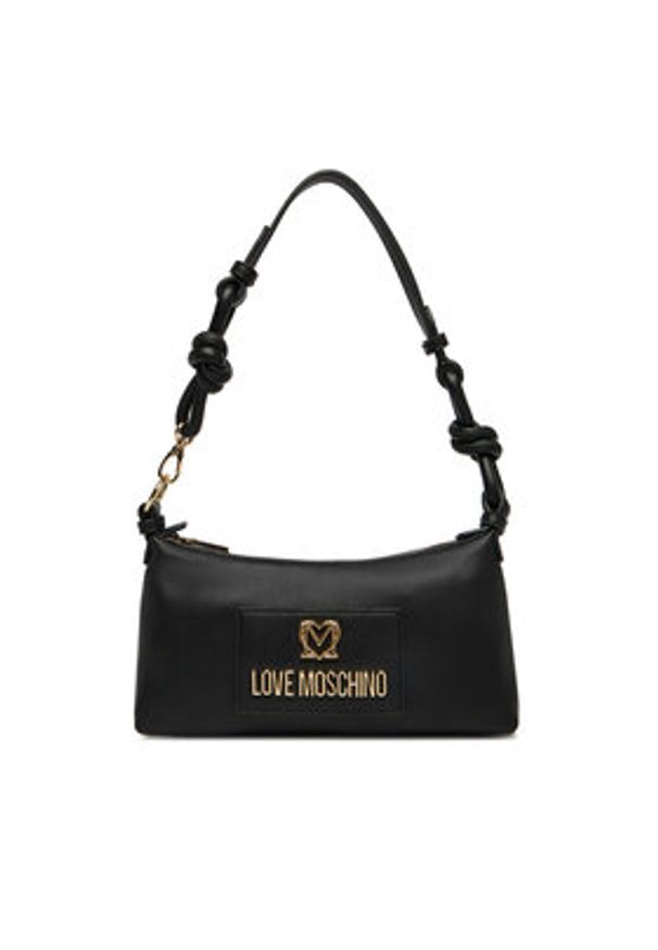 Love Moschino - LOVE MOSCHINO Torebka JC4241PP0OKC0000 Czarny. Kolor: czarny. Materiał: skórzane