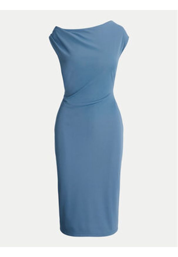 Lauren Ralph Lauren Sukienka koktajlowa 250933454002 Niebieski Slim Fit. Kolor: niebieski. Materiał: syntetyk. Styl: wizytowy
