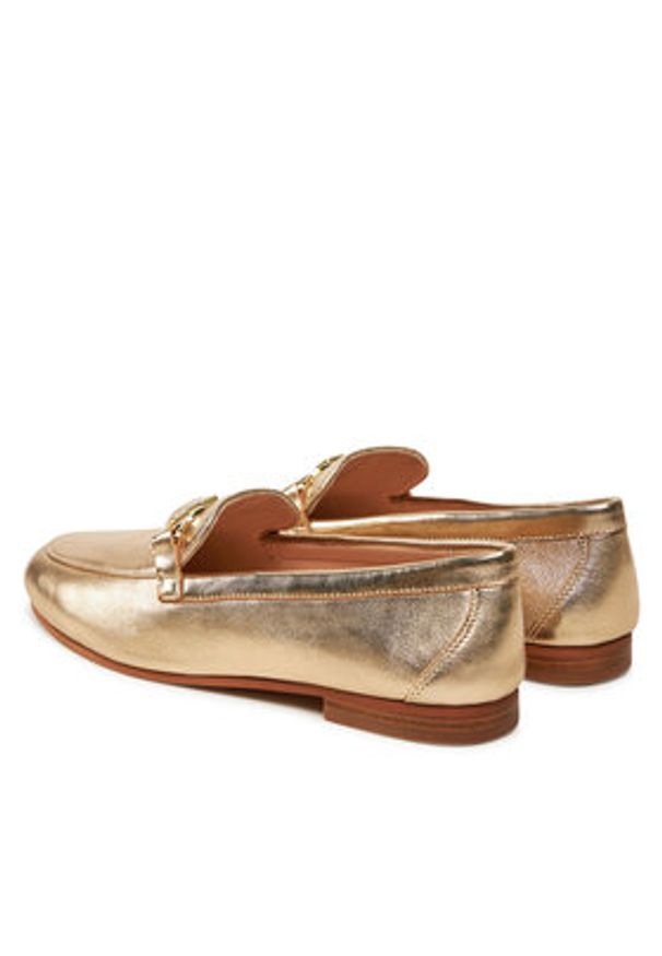 Liu Jo Loafersy Emel 01 SF4087 PX186 Złoty. Kolor: złoty. Materiał: skóra
