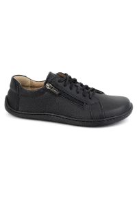 Olivier Damskie minimalistyczne buty skórzane barefoot model 1243 czarne. Okazja: na co dzień. Zapięcie: zamek. Kolor: czarny. Materiał: skóra. Styl: elegancki, casual #8