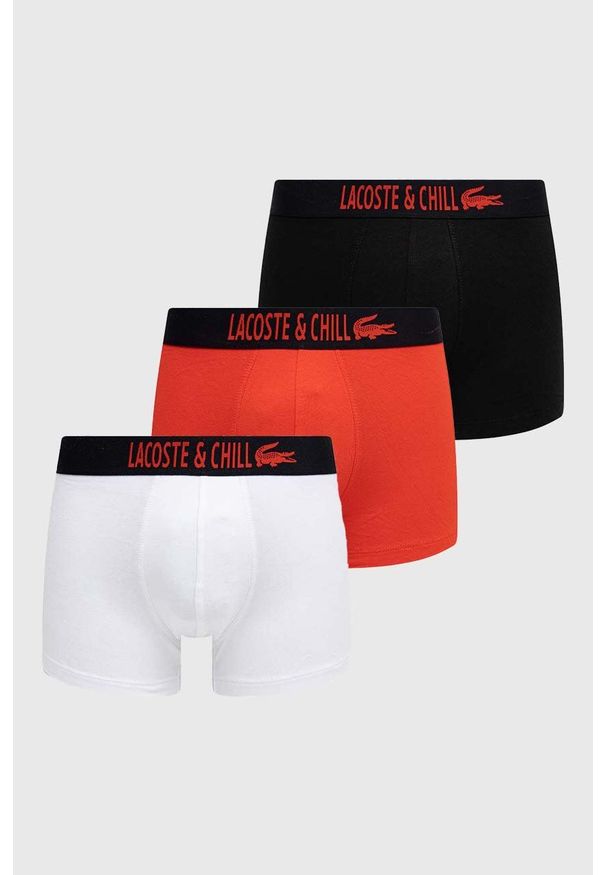 Lacoste bokserki x Netflix 3-pack męskie kolor czarny 5H6421-G54. Kolor: czarny