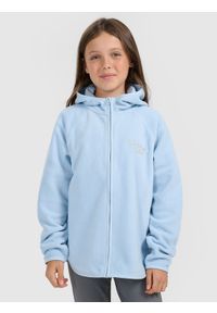 4f - 4F Polar loose z kapturem dziewczęcy - niebieski 128 (7-8 lat). Typ kołnierza: kaptur. Kolor: niebieski. Materiał: polar. Sezon: lato #1
