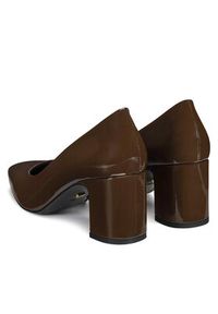 Gino Rossi Czółenka ROSA-115998 Brązowy. Kolor: brązowy. Materiał: lakier, skóra #2