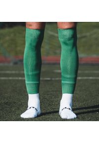 PROSKARY - Getry tuby piłkarskie bez stopy Proskary Junior. Kolor: zielony. Sport: piłka nożna