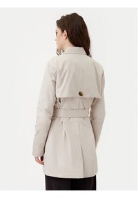 JDY Trencz Isadora 15338506 Beżowy Regular Fit. Kolor: beżowy. Materiał: syntetyk #6