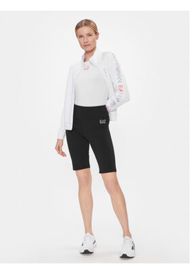 EA7 Emporio Armani Szorty sportowe 3DTS53 TJ01Z 1200 Czarny Regular Fit. Kolor: czarny. Materiał: bawełna