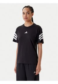 Adidas - adidas T-Shirt Future Icons 3-Stripes JE0237 Czarny Regular Fit. Kolor: czarny. Materiał: bawełna #1