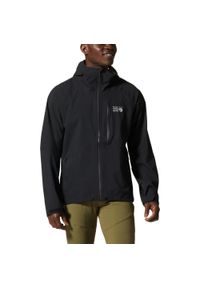 MOUNTAIN HARDWEAR - Płaszcz Przeciwdeszczowy Męski Mountain Hardwear Stretch Ozonic. Kolor: czarny. Sport: wspinaczka, narciarstwo