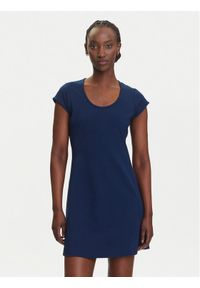 Calvin Klein Jeans Sukienka codzienna LV047C238G Granatowy Slim Fit. Okazja: na co dzień. Kolor: niebieski. Materiał: syntetyk. Typ sukienki: proste. Styl: casual