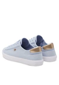 TOMMY HILFIGER - Tommy Hilfiger Sneakersy Vulc Canvas Lace Up Sneaker FW0FW08647 Błękitny. Kolor: niebieski. Materiał: materiał #4