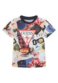 Guess T-Shirt N5YI04 K8HM4 Kolorowy Regular Fit. Materiał: bawełna. Wzór: kolorowy