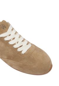 Stuart Weitzman Sneakersy Colton Sleek SN228 Beżowy. Kolor: beżowy. Materiał: skóra, zamsz #4