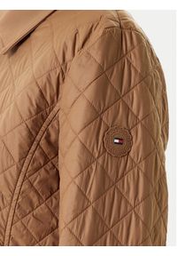TOMMY HILFIGER - Tommy Hilfiger Kurtka przejściowa WW0WW45641 Brązowy Regular Fit. Kolor: brązowy. Materiał: syntetyk #4