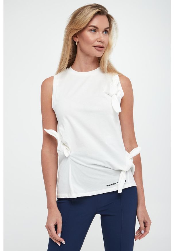 Elisabetta Franchi - Top damski z kokardami ELISABETTA FRANCHI. Typ kołnierza: kokarda