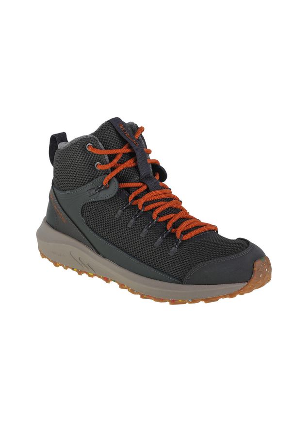 columbia - Buty turystyczne męskie Columbia Trailstorm Mid Waterproof Omni Heat. Wysokość cholewki: za kostkę. Zapięcie: sznurówki. Kolor: wielokolorowy, pomarańczowy, żółty, brązowy, szary. Materiał: guma, syntetyk, tkanina, materiał. Szerokość cholewki: normalna. Technologia: Omni-Heat (Columbia)