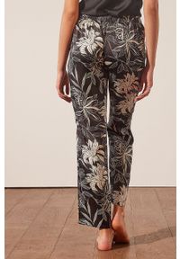 Etam - Spodnie piżamowe New Sali. Kolor: czarny. Materiał: satyna #5