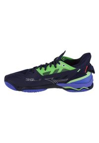 Buty halowe Mizuno Wave Mirage 5. Kolor: niebieski, wielokolorowy, czarny. Model: Mizuno Wave #2