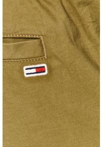 Tommy Jeans - Spodnie. Okazja: na co dzień. Kolor: zielony. Materiał: tkanina. Wzór: gładki. Styl: casual #3