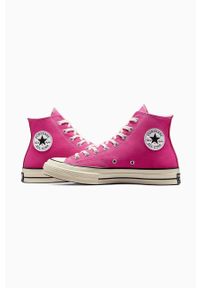 Converse trampki Chuck 70 damskie kolor różowy A04594C. Nosek buta: okrągły. Zapięcie: sznurówki. Kolor: różowy. Szerokość cholewki: normalna #4