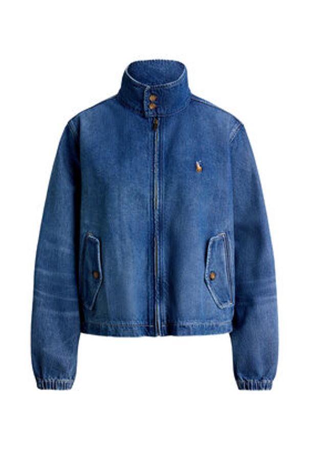 Polo Ralph Lauren Kurtka jeansowa 211971227001 Niebieski Relaxed Fit. Typ kołnierza: polo. Kolor: niebieski. Materiał: bawełna