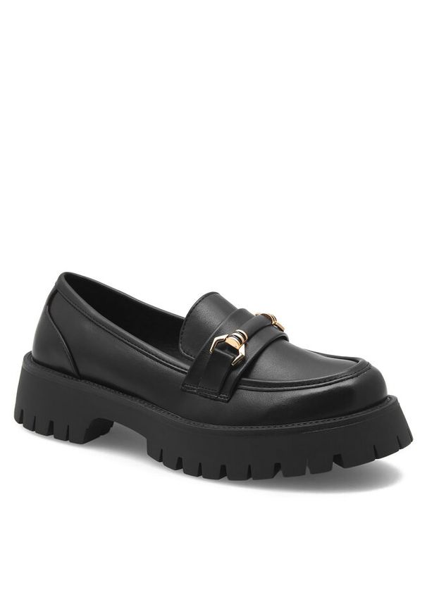 Loafersy DeeZee. Kolor: czarny