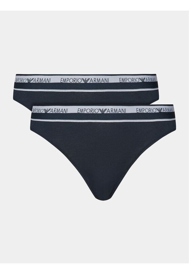 Emporio Armani Underwear Komplet fig brazylijskich 163337 4R227 00135 Granatowy. Kolor: niebieski. Materiał: bawełna
