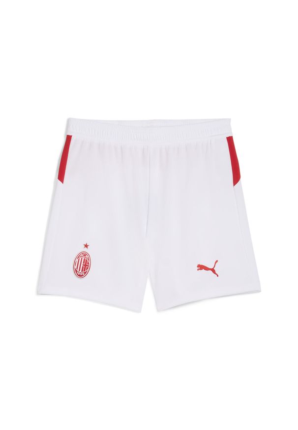 Puma - Młodzieżowe szorty AC Milan 25/26 PUMA White. Kolor: biały. Materiał: tkanina. Sport: piłka nożna