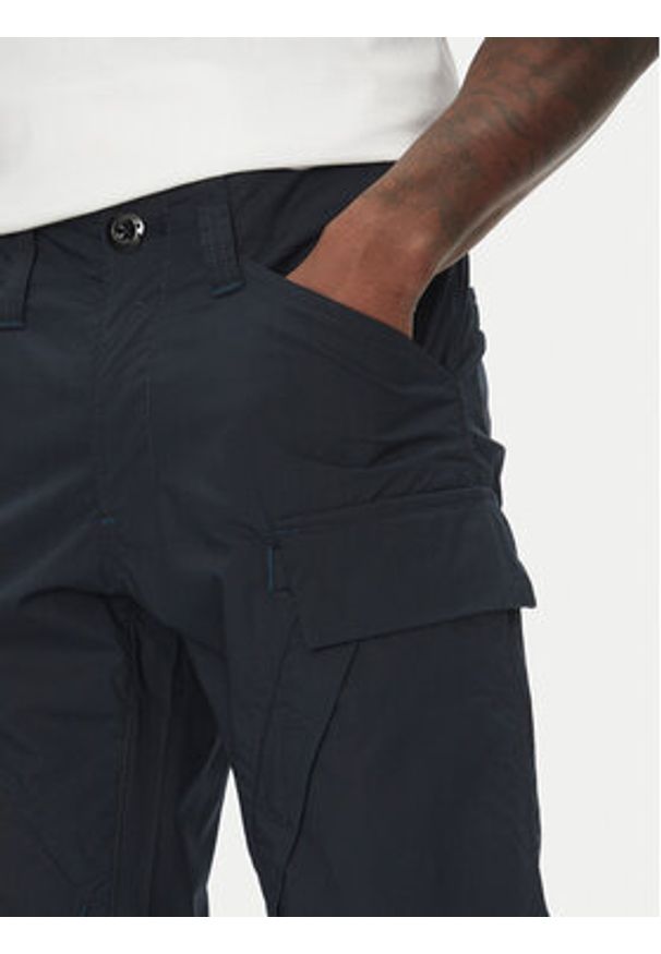G-Star RAW - G-Star Raw Szorty materiałowe 3D Cargo D26222-D308 Granatowy Regular Fit. Kolor: niebieski. Materiał: bawełna