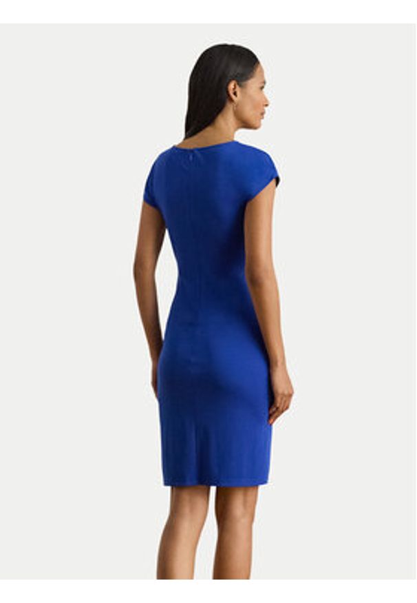 Lauren Ralph Lauren - LAUREN RALPH LAUREN Sukienka koktajlowa 200P03763002 Niebieski Slim Fit. Kolor: niebieski. Materiał: syntetyk. Styl: wizytowy