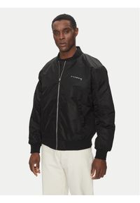 Richmond X Kurtka bomber UMP25070GB Czarny Regular Fit. Kolor: czarny. Materiał: syntetyk