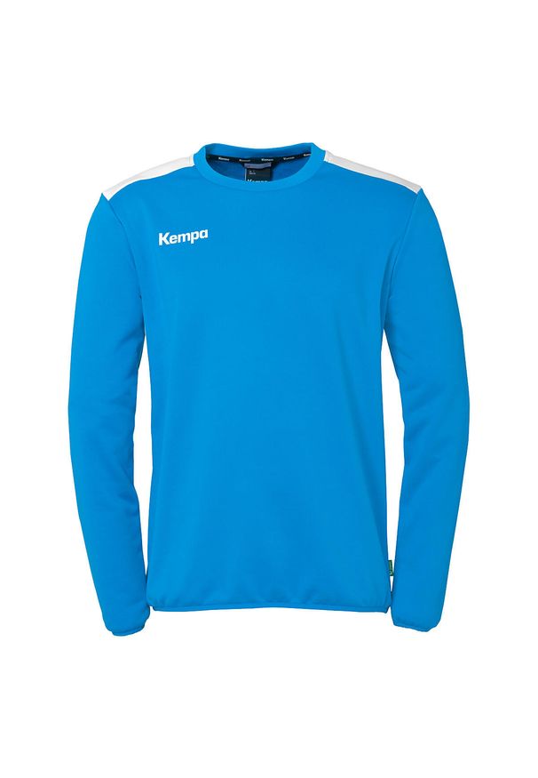 KEMPA - Bluza Kempa Emotion 27. Kolor: niebieski, biały, wielokolorowy. Wzór: napisy. Styl: elegancki