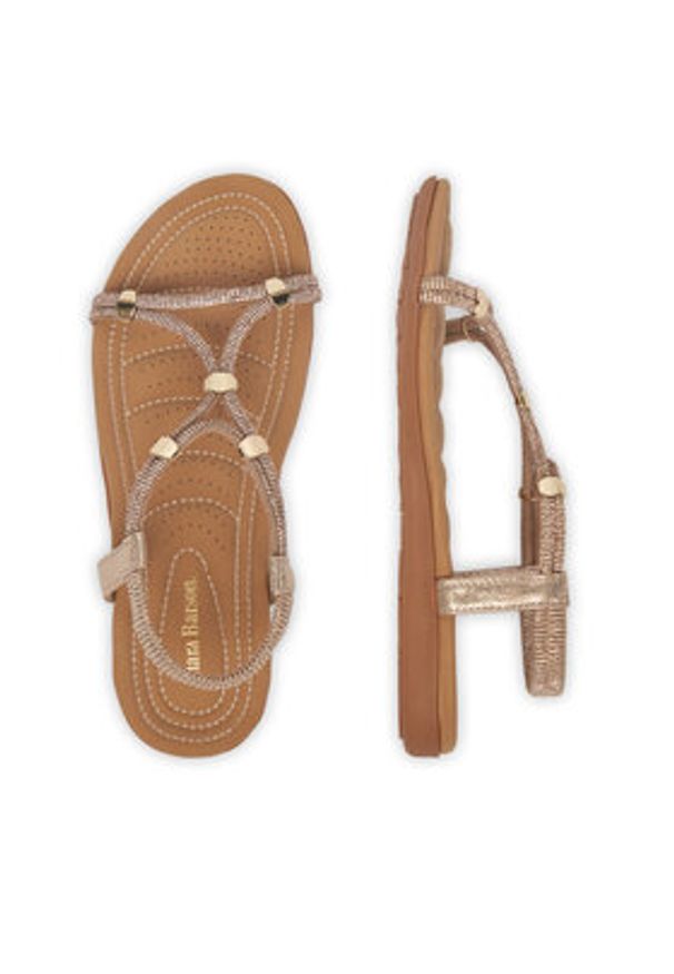 Clara Barson Sandały WP01-1605-06 Złoty. Kolor: złoty. Materiał: materiał