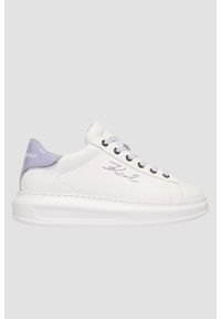 Karl Lagerfeld - KARL LAGERFELD Białe sneakersy damskie KAPRI Rhinestone Karl Trim, Rozmiar 37. Okazja: na co dzień. Kolor: biały. Wzór: aplikacja #1