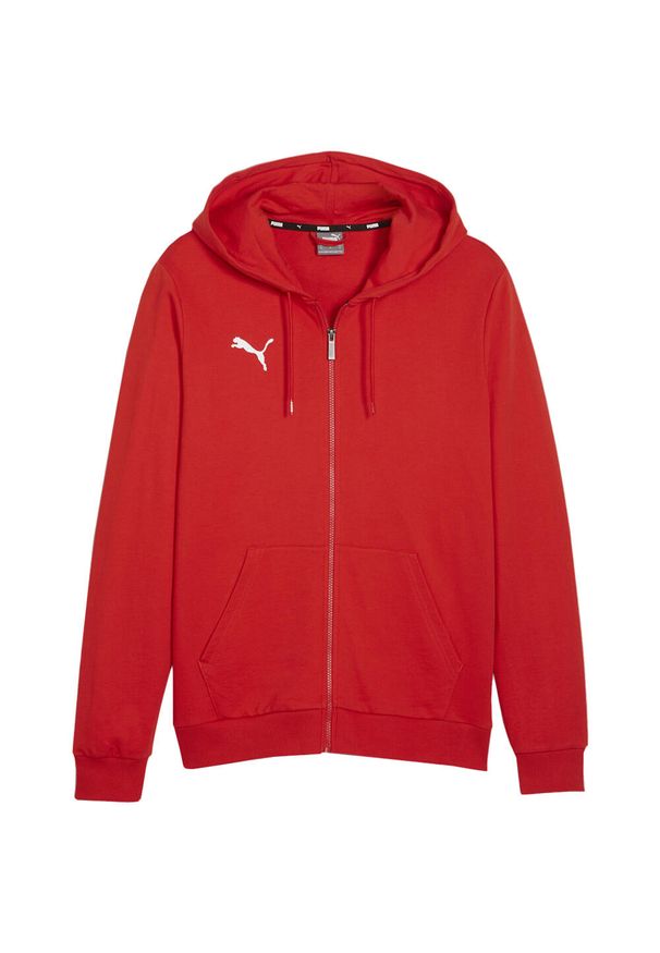 Puma - Męska Bluza Z Kapturem Team Goal. Typ kołnierza: kaptur. Kolor: czerwony
