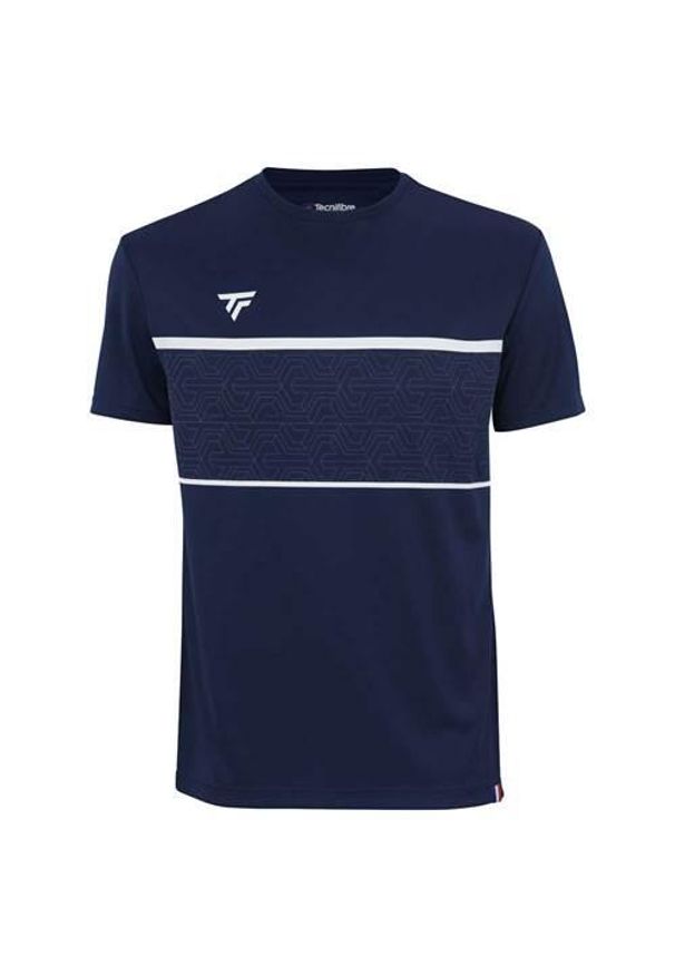 TECNIFIBRE - Koszulka treningowa męska Tecnifibre Team Tech Tee. Kolor: niebieski, wielokolorowy. Sport: tenis