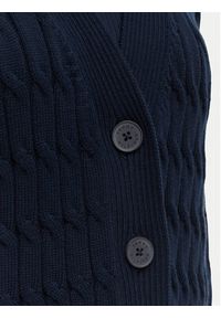 TOMMY HILFIGER - Tommy Hilfiger Kardigan WW0WW50078 Granatowy Relaxed Fit. Kolor: niebieski. Materiał: bawełna #5