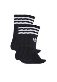Adidas - adidas Zestaw 6 par wysokich skarpet unisex 3-Stripes JV7411 Czarny. Kolor: czarny. Materiał: materiał, bawełna #3