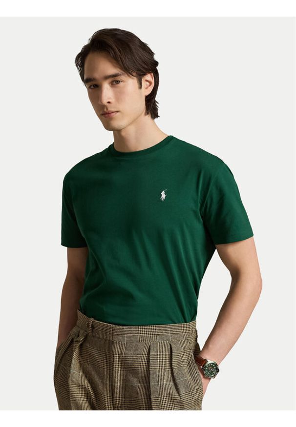 Polo Ralph Lauren T-Shirt 710671438531 Zielony Regular Fit. Typ kołnierza: polo. Kolor: zielony. Materiał: bawełna
