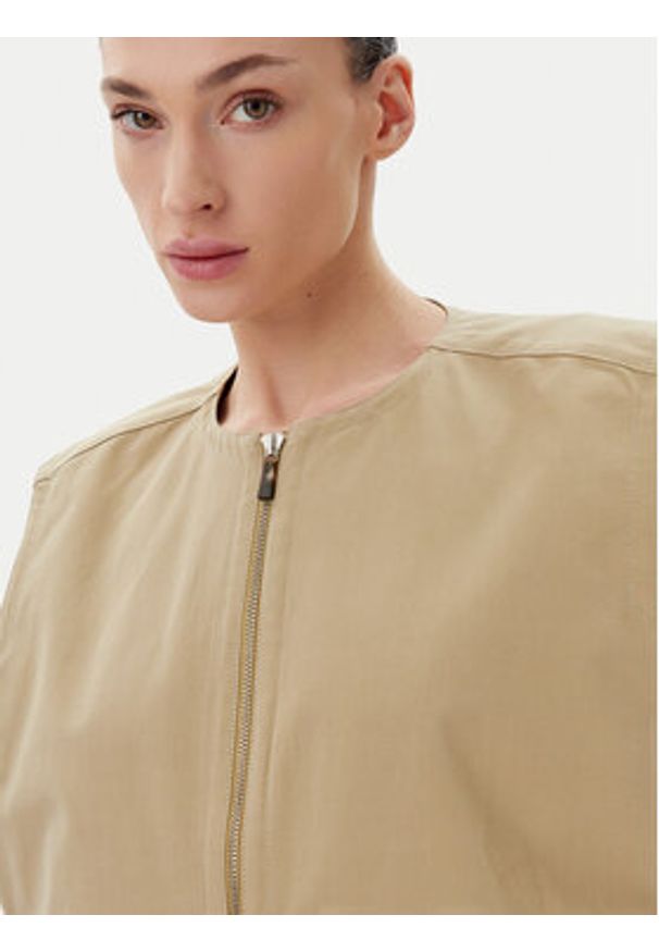 Herskind Kamizelka 5511150 Khaki Regular Fit. Kolor: brązowy. Materiał: bawełna