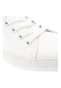 Big-Star - Białe Trampki Big Star Damskie Buty Sportowe. Okazja: na co dzień. Zapięcie: sznurówki. Kolor: biały. Materiał: materiał. Styl: sportowy #5