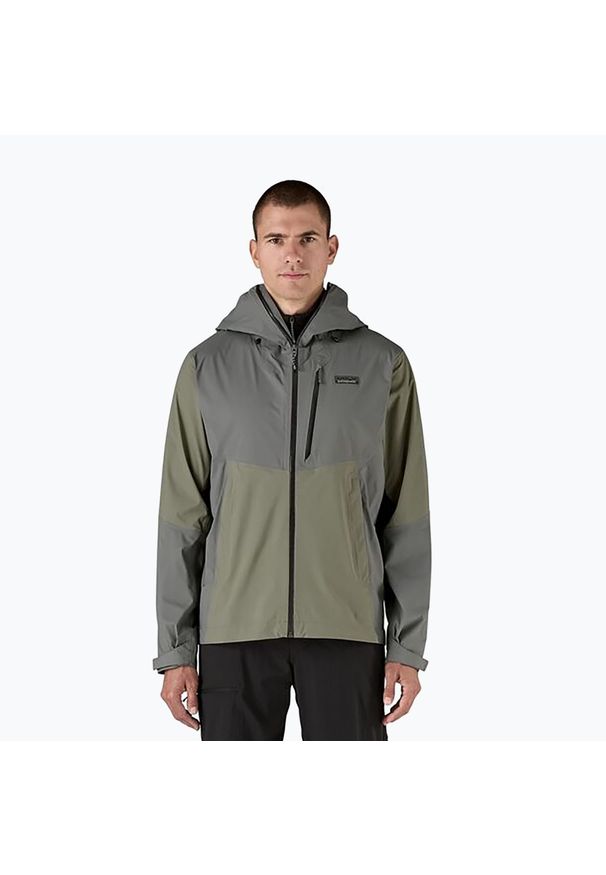 Kurtka przeciwdeszczowa męska Patagonia Granite Crest Rain. Kolor: zielony