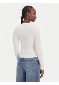 Hugo - HUGO Sweter Sarpha 50554317 Beżowy Slim Fit. Kolor: beżowy. Materiał: wiskoza #5