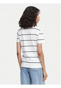 Beverly Hills Polo Club T-Shirt P-SS26W-TS0162 Biały Regular Fit. Typ kołnierza: polo. Kolor: biały. Materiał: bawełna #5