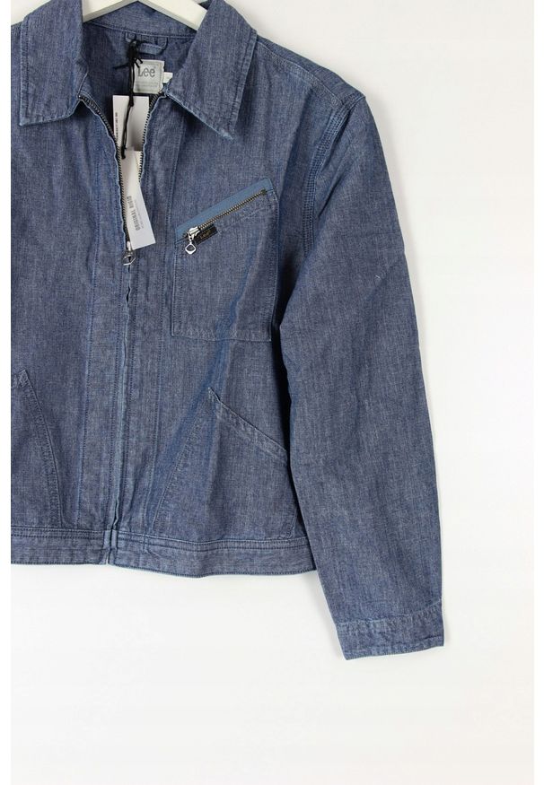 Lee - LEE 191 J JACKET DAMSKA KURTKA JEANSOWA CHAMBRAY L54ACMFE 112112750. Materiał: jeans
