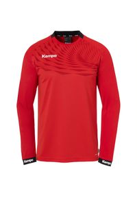 KEMPA - Dżersej z długim rękawem Kempa Wave 26. Kolor: czerwony, szary, wielokolorowy, brązowy. Materiał: jersey. Długość rękawa: długi rękaw. Długość: długie. Sport: piłka ręczna #1