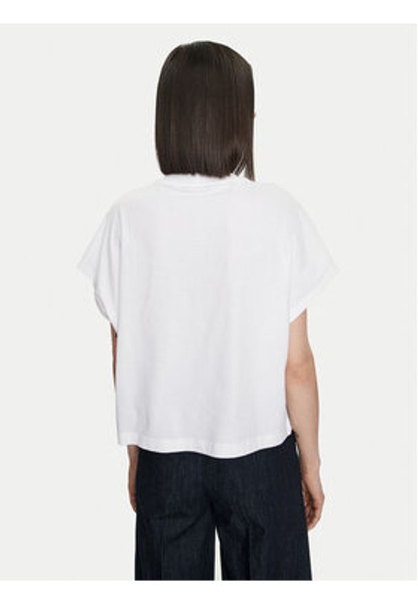 United Colors of Benetton - United Colors Of Benetton T-Shirt 3096D1071 Biały Relaxed Fit. Kolor: biały. Materiał: bawełna