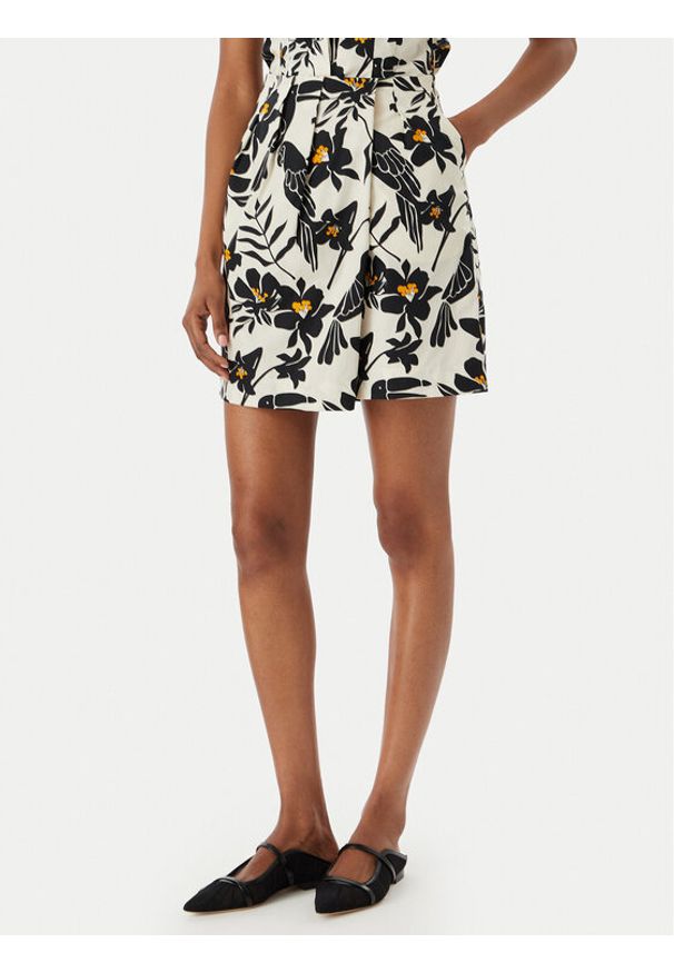 LOLA CASADEMUNT Szorty materiałowe MS2608002 Czarny Regular Fit. Kolor: czarny. Materiał: bawełna